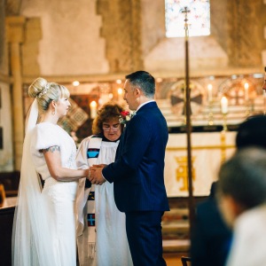Wedding Ceremony in Saint Michael and All Angels Parish Church, Leighton Buzzard