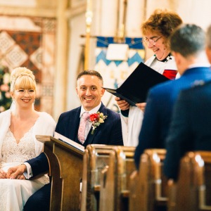Wedding Ceremony in Saint Michael and All Angels Parish Church, Leighton Buzzard