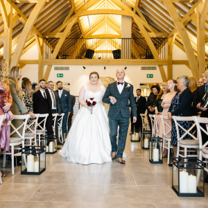 Wedding Ceremony in The Post Barn, Snelsmore House