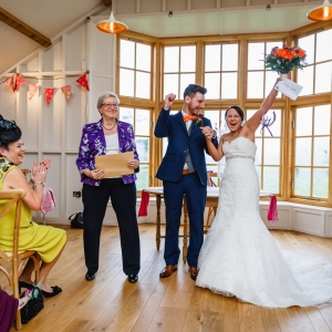 Wedding Ceremony in  Hyde House, Cheltenham