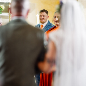 Wedding Ceremony in St Nichols Church, Nether Winchendon