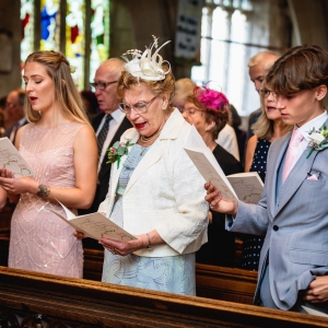 Wedding Ceremony in St Michael and All Angels Church, Melksham