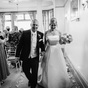 Wedding Ceremony in  Glenfall House, Cheltenham