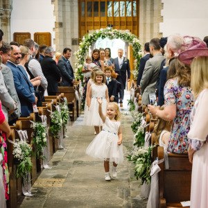 Wedding Ceremony in St Peters Church, Brackley